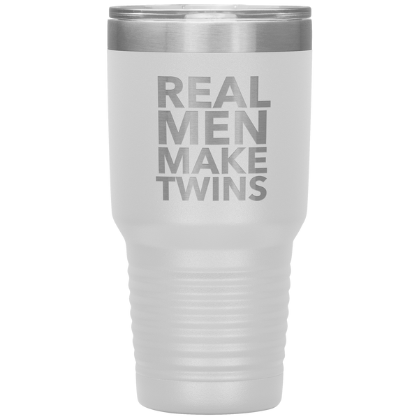 Real Men Make Twins Tumbler Travel Coffee Cup 30oz BPA Free