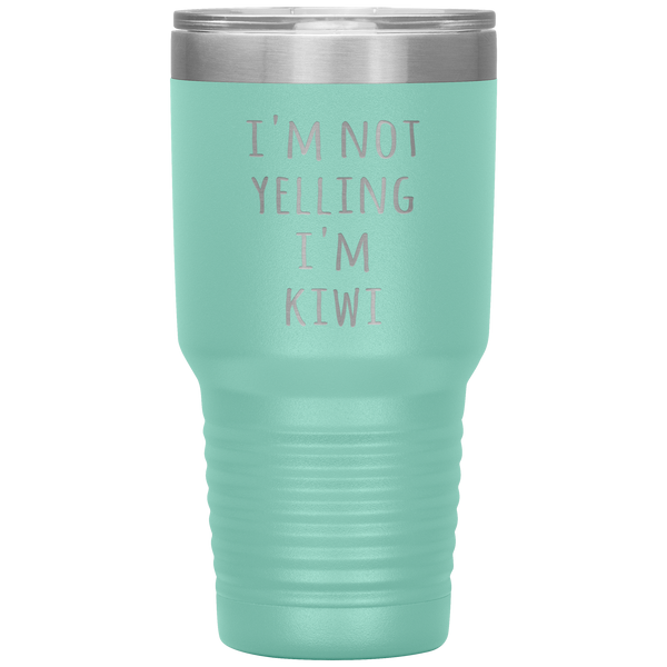 New Zealand Tumbler I'm Not Yelling I'm Kiwi Funny Gift Travel Coffee Cup 30oz BPA Free