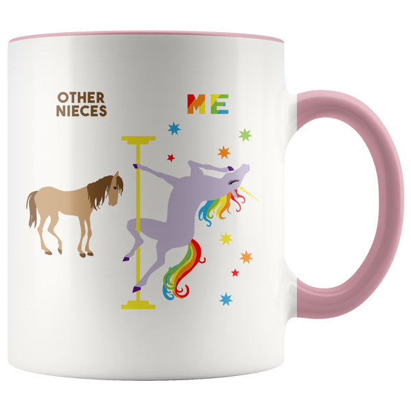 Niece Mug Gift for Niece from Aunt and Uncle Gift for Niece Birthday Gifts for Her Niece Gifts for Women Cute Unicorn Coffee Cup Pole Dancing Unicorn