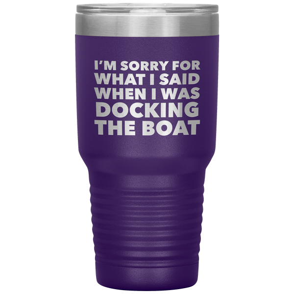Boating Gifts Funny Boater Tumbler for a Boat Owner Travel Coffee Cup 30oz BPA Free
