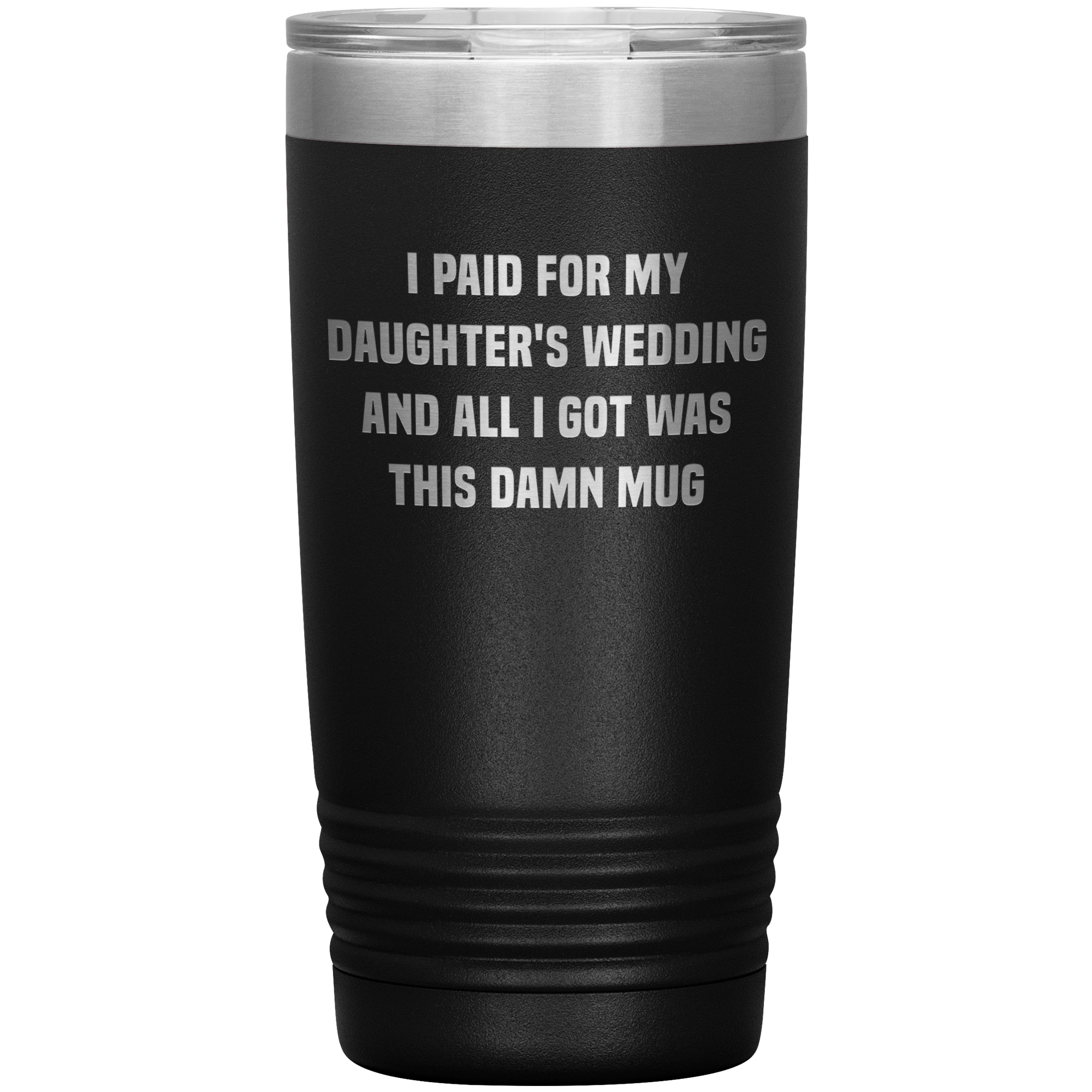 Father of the Bride Gifts Funny Father In Law Gift from Groom Bride's Family Tumbler Metal Mug Insulated Hot Cold Travel Cup 20oz BPA Free