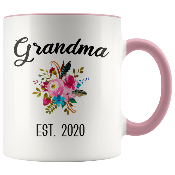 Grandma to be Mug Gifts for New Grandma Est 2020 Pregnancy Announcement for Grandparents Reveal to Grandparents