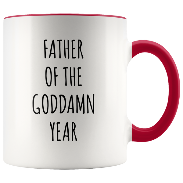 Father of the Goddamn Year Mug Accent Coffee Cup