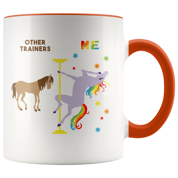 Funny Trainer Gift Fitness Trainer Best Personal Trainer Ever Mug Birthday Gift Coffee Cup Pole Dancing Unicorn