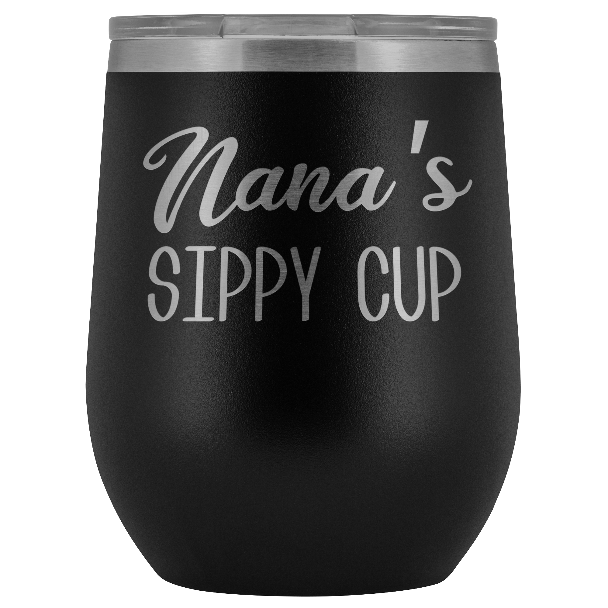 Nana's Sippy Cup Nana Wine Tumbler Gifts for Nanas Funny Stemless Stainless Steel Insulated Tumblers Hot Cold BPA Free 12oz Travel Cup
