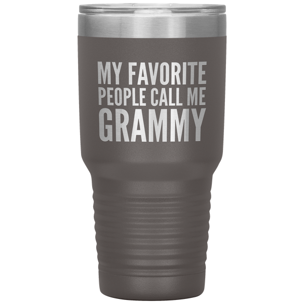 My Favorite People Call Me Grammy Tumbler Travel Coffee Cup 30oz BPA Free