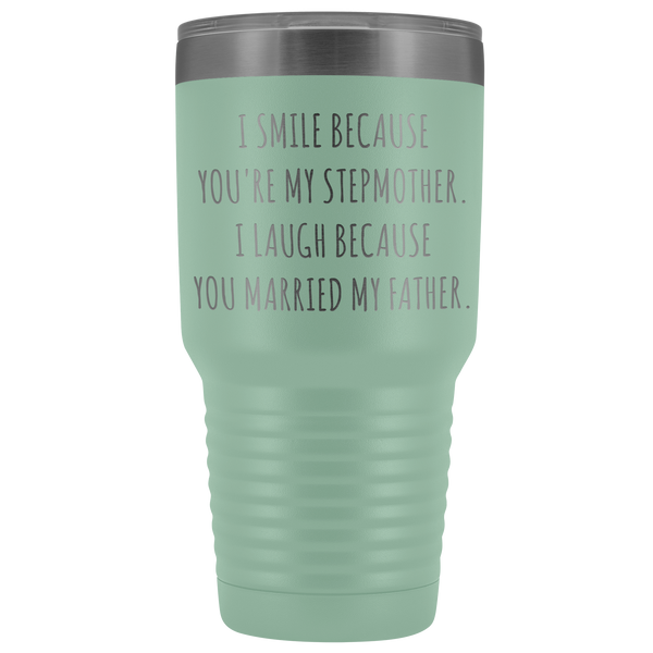 Stepmom Mug Step Mom Gifts Stepmother Gift for Step-Mom Present for Stepparent Mother's Day Funny Tumbler Insulated Hot Cold Travel Coffee Cup 30oz BPA Free