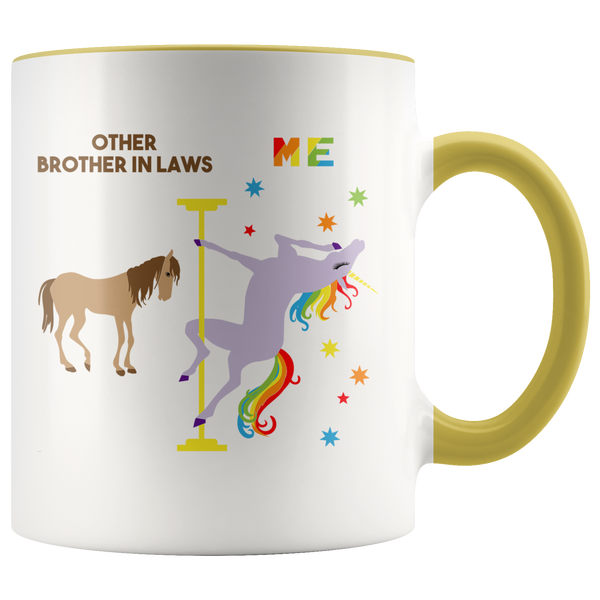 Funny Brother in Law Gift Brother in Law Mug Best Brother in Law Other Brother in Laws Coffee Cup Pole Dancing Unicorn