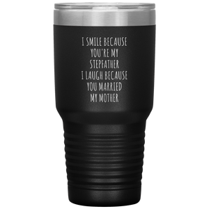 Stepdad Gift for Fathers Day Stepfather Tumbler Travel Coffee Cup 30oz BPA Free