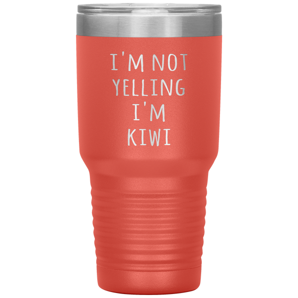 New Zealand Tumbler I'm Not Yelling I'm Kiwi Funny Gift Travel Coffee Cup 30oz BPA Free